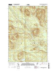 Middle Brook Mountain Maine Current topographic map, 1:24000 scale, 7.5 X 7.5 Minute, Year 2014