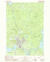 Millinocket Maine Historical topographic map, 1:24000 scale, 7.5 X 7.5 Minute, Year 1988