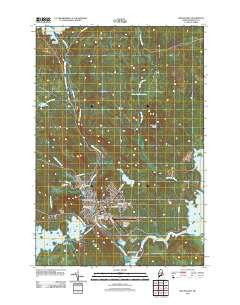 Millinocket Maine Historical topographic map, 1:24000 scale, 7.5 X 7.5 Minute, Year 2011
