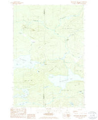 Millinocket Lake East Maine Historical topographic map, 1:24000 scale, 7.5 X 7.5 Minute, Year 1985