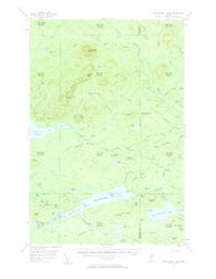 Millinocket Lake Maine Historical topographic map, 1:62500 scale, 15 X 15 Minute, Year 1954