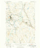 Millinocket Maine Historical topographic map, 1:62500 scale, 15 X 15 Minute, Year 1951
