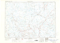 Millinocket Maine Historical topographic map, 1:250000 scale, 1 X 2 Degree, Year 1960