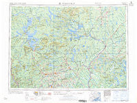 Millinocket Maine Historical topographic map, 1:250000 scale, 1 X 2 Degree, Year 1960