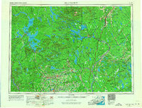 Millinocket Maine Historical topographic map, 1:250000 scale, 1 X 2 Degree, Year 1954