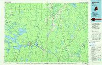 Millinocket Maine Historical topographic map, 1:100000 scale, 30 X 60 Minute, Year 1985