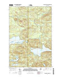 Millinocket Lake East Maine Current topographic map, 1:24000 scale, 7.5 X 7.5 Minute, Year 2014