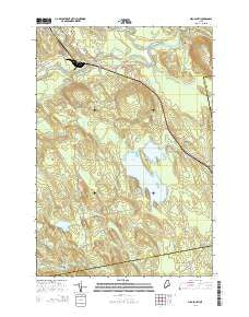 Milo South Maine Current topographic map, 1:24000 scale, 7.5 X 7.5 Minute, Year 2014