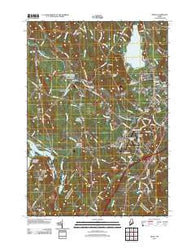 Minot Maine Historical topographic map, 1:24000 scale, 7.5 X 7.5 Minute, Year 2011