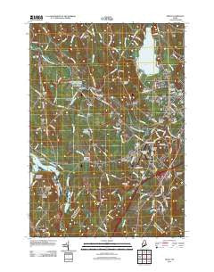 Minot Maine Historical topographic map, 1:24000 scale, 7.5 X 7.5 Minute, Year 2011