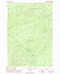 Misery Knob Maine Historical topographic map, 1:24000 scale, 7.5 X 7.5 Minute, Year 1988