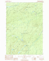 Misery Knob Maine Historical topographic map, 1:24000 scale, 7.5 X 7.5 Minute, Year 1988