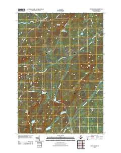 Misery Knob Maine Historical topographic map, 1:24000 scale, 7.5 X 7.5 Minute, Year 2011