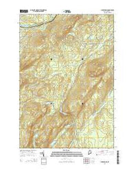Misery Knob Maine Current topographic map, 1:24000 scale, 7.5 X 7.5 Minute, Year 2014