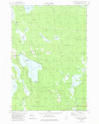 Molasses Pond Maine Historical topographic map, 1:24000 scale, 7.5 X 7.5 Minute, Year 1982