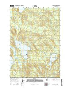 Molasses Pond Maine Current topographic map, 1:24000 scale, 7.5 X 7.5 Minute, Year 2014