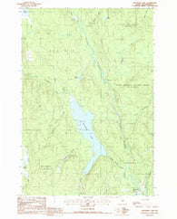 Molunkus Lake Maine Historical topographic map, 1:24000 scale, 7.5 X 7.5 Minute, Year 1988