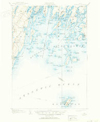 Monhegan Maine Historical topographic map, 1:62500 scale, 15 X 15 Minute, Year 1906