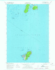 Monhegan Maine Historical topographic map, 1:24000 scale, 7.5 X 7.5 Minute, Year 1955