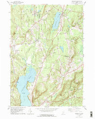 Monmouth Maine Historical topographic map, 1:24000 scale, 7.5 X 7.5 Minute, Year 1979