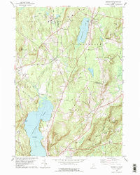 Monmouth Maine Historical topographic map, 1:24000 scale, 7.5 X 7.5 Minute, Year 1979