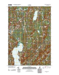Monmouth Maine Historical topographic map, 1:24000 scale, 7.5 X 7.5 Minute, Year 2011