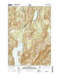 Monmouth Maine Current topographic map, 1:24000 scale, 7.5 X 7.5 Minute, Year 2014