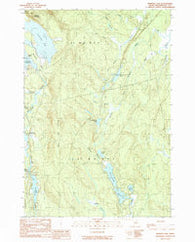 Monroe Lake Maine Historical topographic map, 1:24000 scale, 7.5 X 7.5 Minute, Year 1990