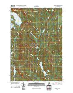 Monroe Lake Maine Historical topographic map, 1:24000 scale, 7.5 X 7.5 Minute, Year 2011