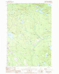Monson East Maine Historical topographic map, 1:24000 scale, 7.5 X 7.5 Minute, Year 1988