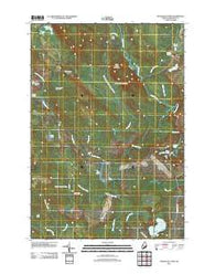 Montegail Pond Maine Historical topographic map, 1:24000 scale, 7.5 X 7.5 Minute, Year 2011