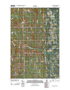 Monticello Maine Historical topographic map, 1:24000 scale, 7.5 X 7.5 Minute, Year 2011