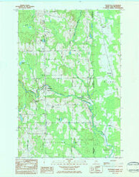 Monticello Maine Historical topographic map, 1:24000 scale, 7.5 X 7.5 Minute, Year 1984