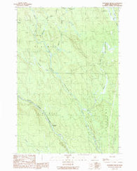 Monument Brook Maine Historical topographic map, 1:24000 scale, 7.5 X 7.5 Minute, Year 1989