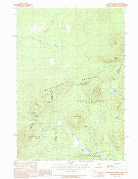 Moose Bog Maine Historical topographic map, 1:24000 scale, 7.5 X 7.5 Minute, Year 1989