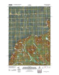 Moose Bog Maine Historical topographic map, 1:24000 scale, 7.5 X 7.5 Minute, Year 2011