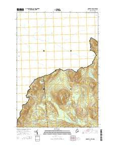 Moose Bog Maine Current topographic map, 1:24000 scale, 7.5 X 7.5 Minute, Year 2014