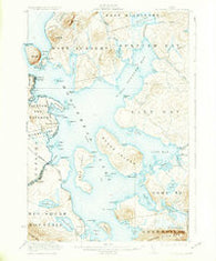 Moosehead Lake Maine Historical topographic map, 1:62500 scale, 15 X 15 Minute, Year 1930