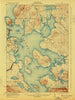 Moosehead Lake Maine Historical topographic map, 1:62500 scale, 15 X 15 Minute, Year 1922