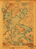 Moosehead Lake Maine Historical topographic map, 1:62500 scale, 15 X 15 Minute, Year 1922