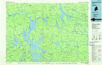 Moosehead Lake Maine Historical topographic map, 1:100000 scale, 30 X 60 Minute, Year 1985