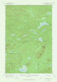 Mooseleuk Lake Maine Historical topographic map, 1:62500 scale, 15 X 15 Minute, Year 1963