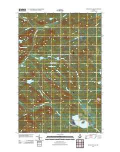 Mooseleuk Lake Maine Historical topographic map, 1:24000 scale, 7.5 X 7.5 Minute, Year 2011
