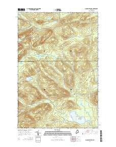 Mooseleuk Lake Maine Current topographic map, 1:24000 scale, 7.5 X 7.5 Minute, Year 2014