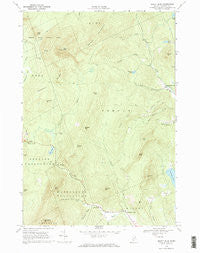 Mount Blue Maine Historical topographic map, 1:24000 scale, 7.5 X 7.5 Minute, Year 1968