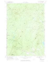 Mount Blue Maine Historical topographic map, 1:24000 scale, 7.5 X 7.5 Minute, Year 1968