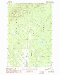 Mount Chase Maine Historical topographic map, 1:24000 scale, 7.5 X 7.5 Minute, Year 1986
