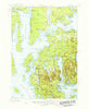 Mount Desert Maine Historical topographic map, 1:62500 scale, 15 X 15 Minute, Year 1942