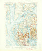 Mount Desert Maine Historical topographic map, 1:62500 scale, 15 X 15 Minute, Year 1942