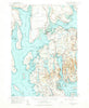 Mount Desert Maine Historical topographic map, 1:62500 scale, 15 X 15 Minute, Year 1956